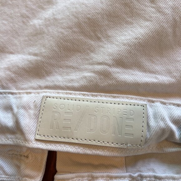 Solid & Striped x Re/Done Hollywood white cropped denim jean jacket Size S - Picture 4 of 11